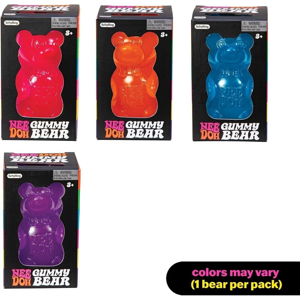 NeeDoh Gummy Bear PURPLE Fidget Stress Toy Squishy Nee Doh FAST SHIP Authentic - Picture 3 of 6
